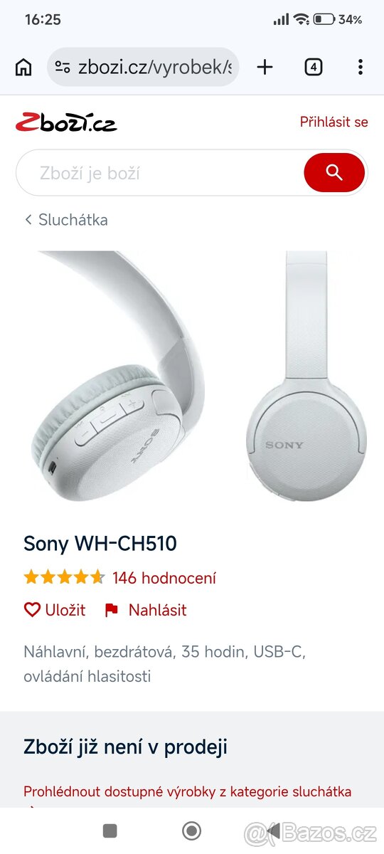 bluetooth sluchátka sony - 2