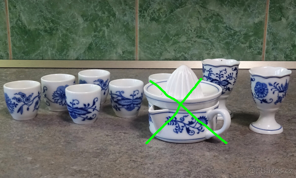 Cibulák porcelán kalíšky a kalíšky na vejce - 2