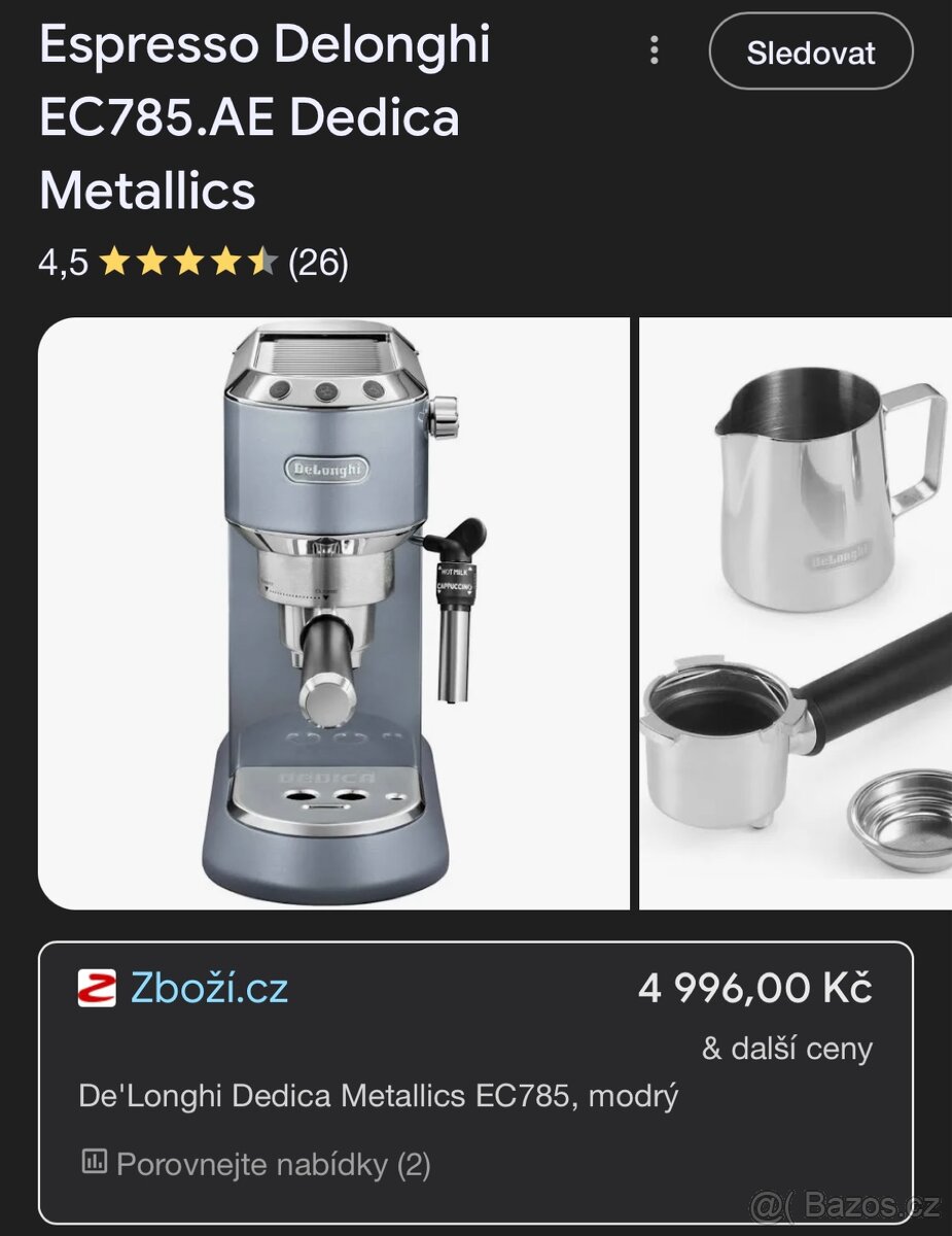 DeLongi Dedica kávovar - 2