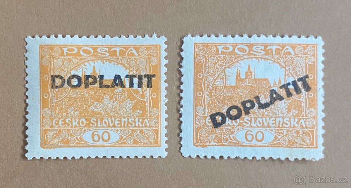 Poštovní známky ČSR - 2