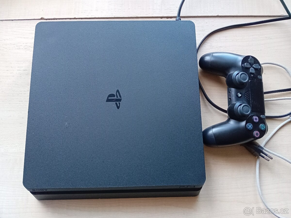 PS4 slim, 500 GB + 6 her - 2
