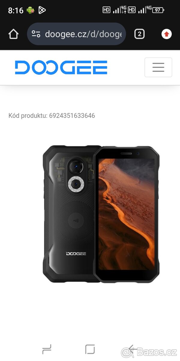Prodám telefon DOOGEE S61PRO - 2