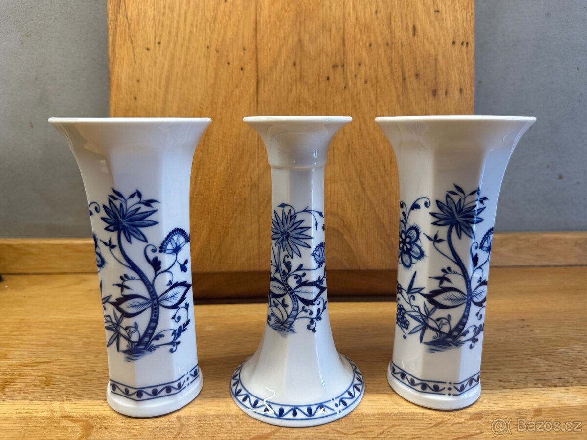 2x Váza 1 svícen cena za vše - 2