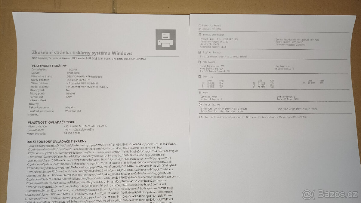 HP Laserjet M28A | najeto 300stran | nový toner - 2