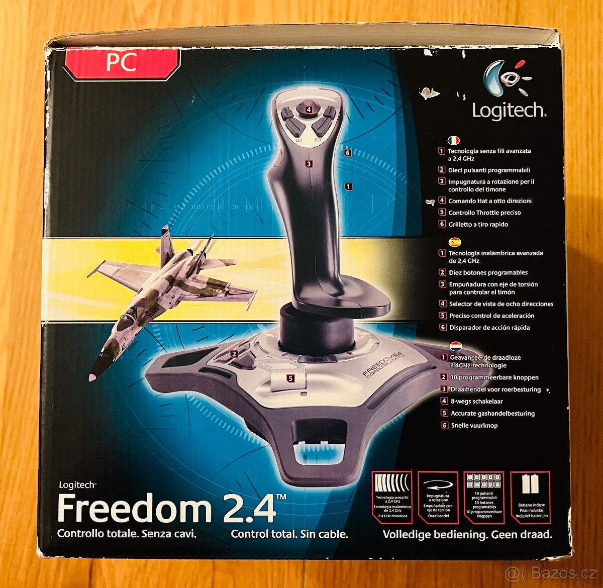 Bezdrátový joystick Logitech Cordless Freedom 2.4 | NOVÝ - 2