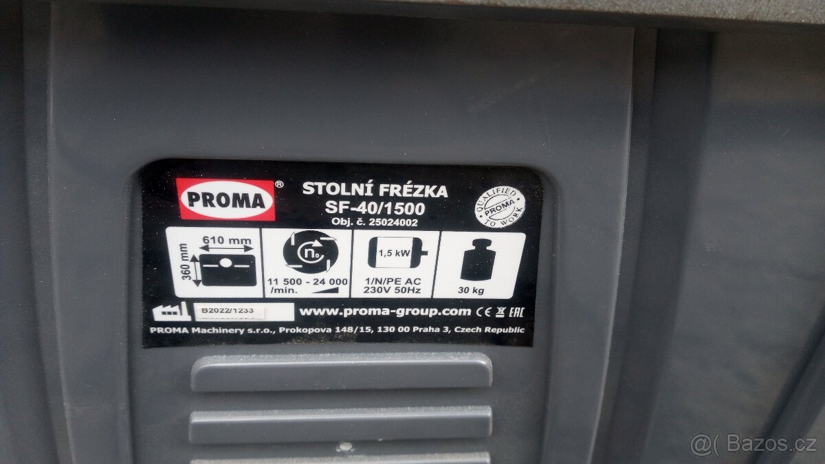 Stolní frézka Proma - 2