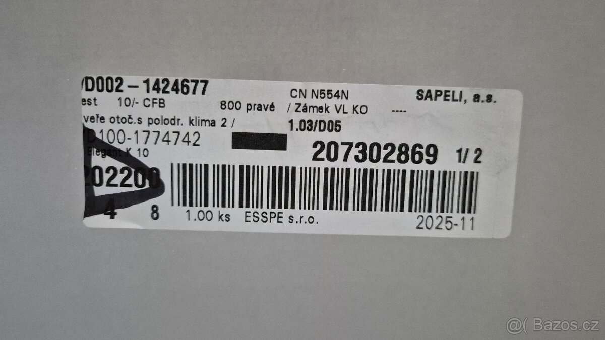 Dveře interiérové 80 x 210 Leve a prave - 2