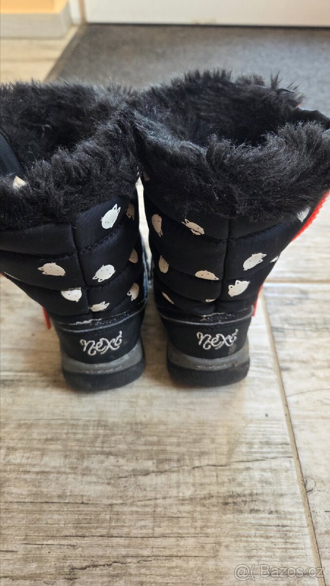 Dětské sněhule s kočičkami - 2