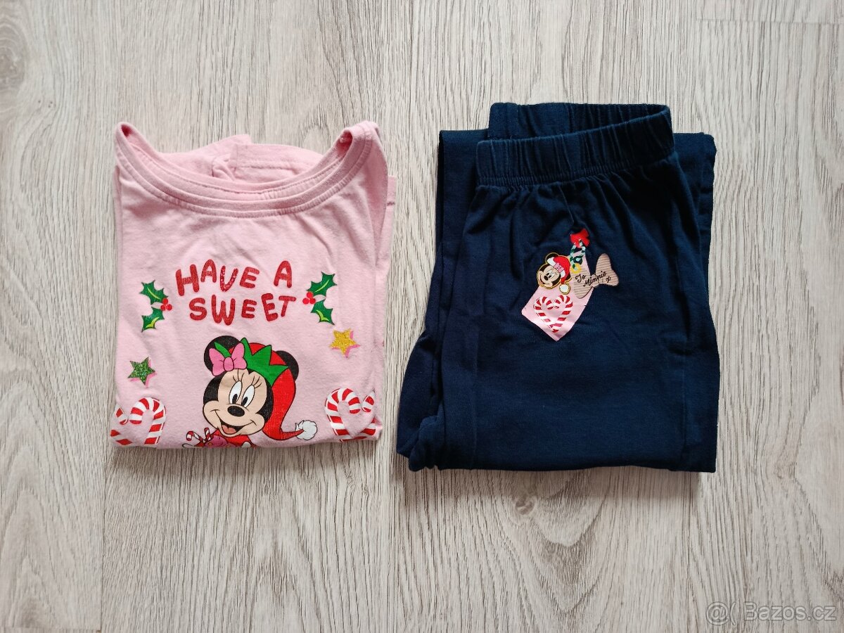 Vánoční dívčí pyžamo 110/116 - 2