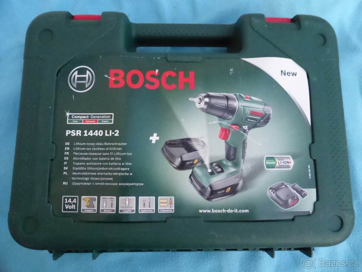 BOSCH PSR 1440 LI-2 akumulátorová vrtačka - 2
