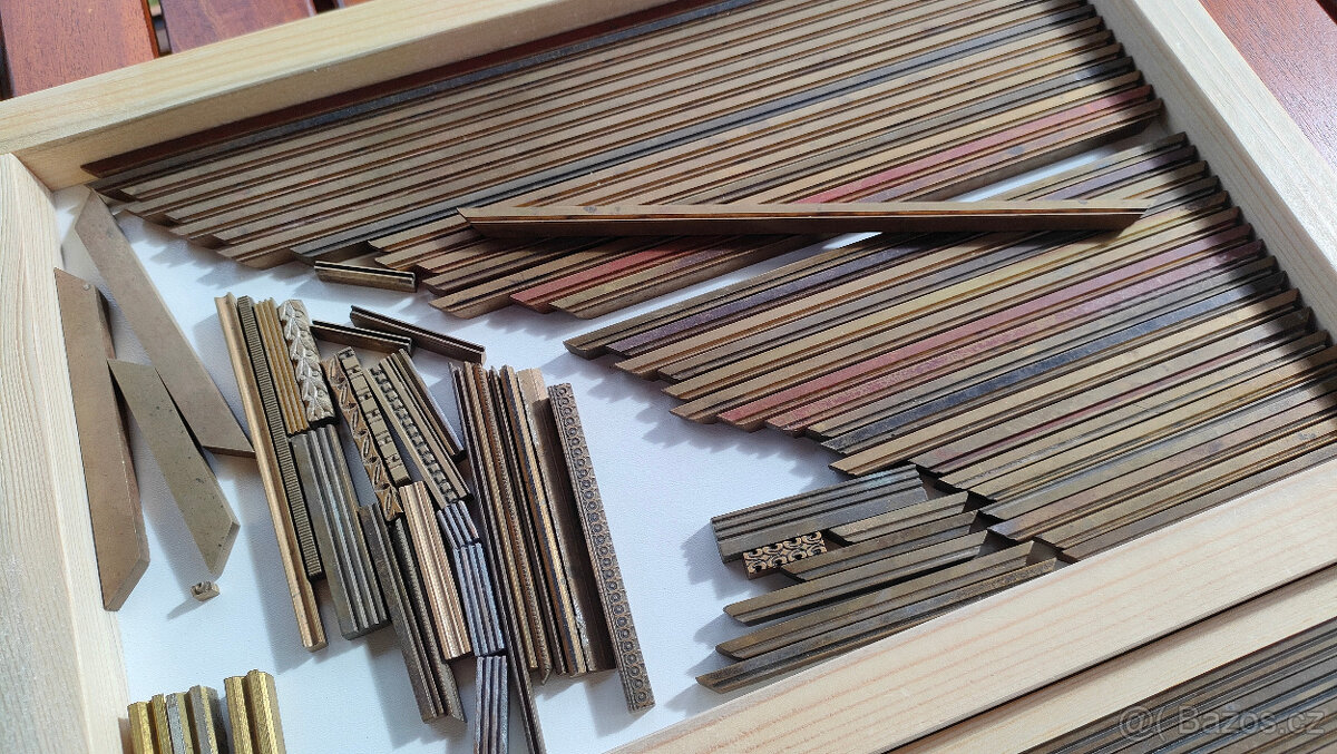 Knihařské linky, štočky, ozdoby... - 2