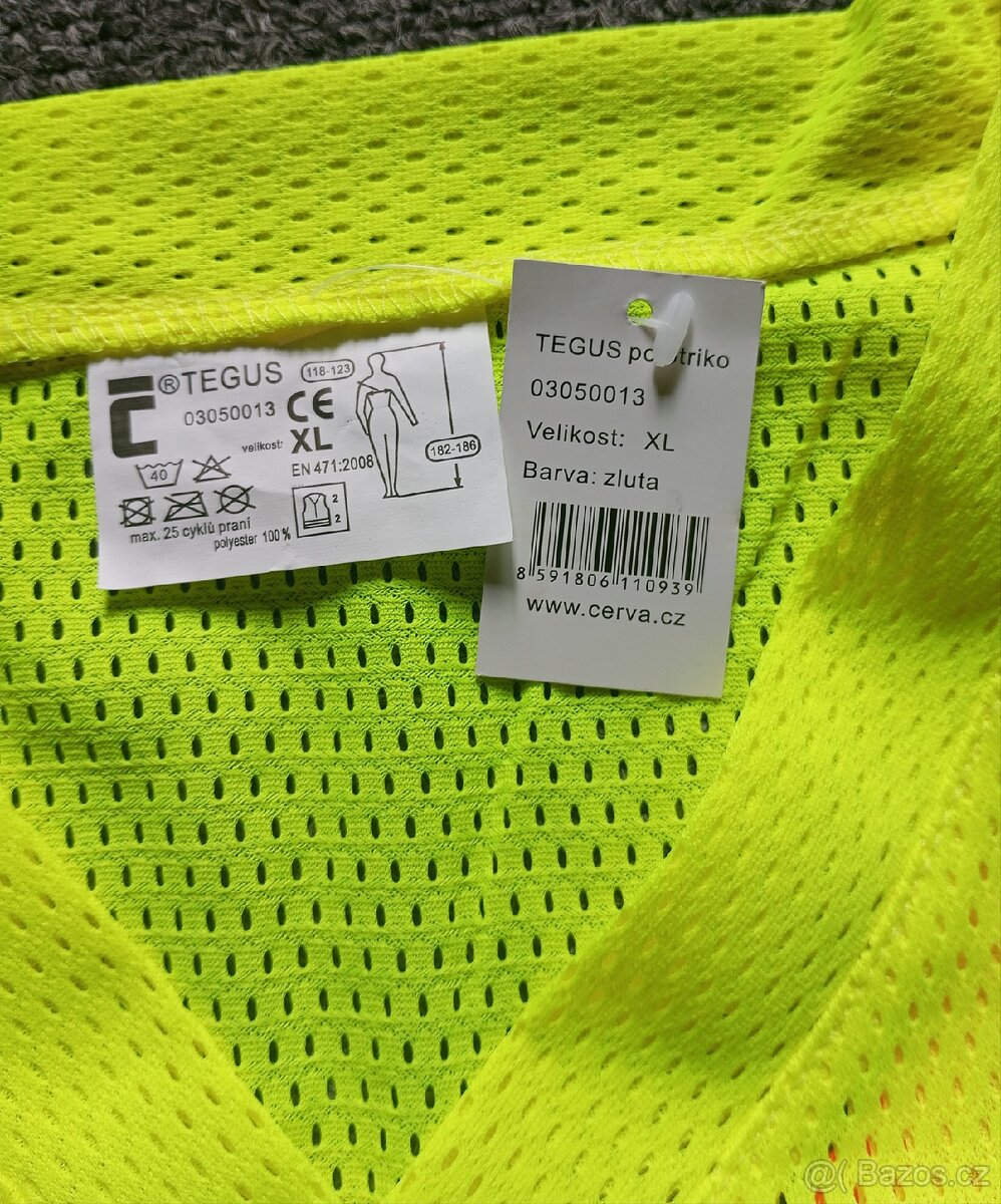 Pracovní triko výstražné nové - 2