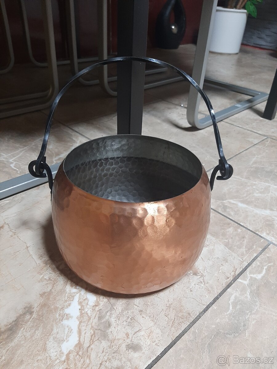 Měděný kotlík super stav - 2