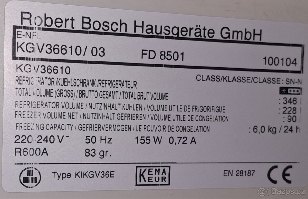 Lednice bosch - 2