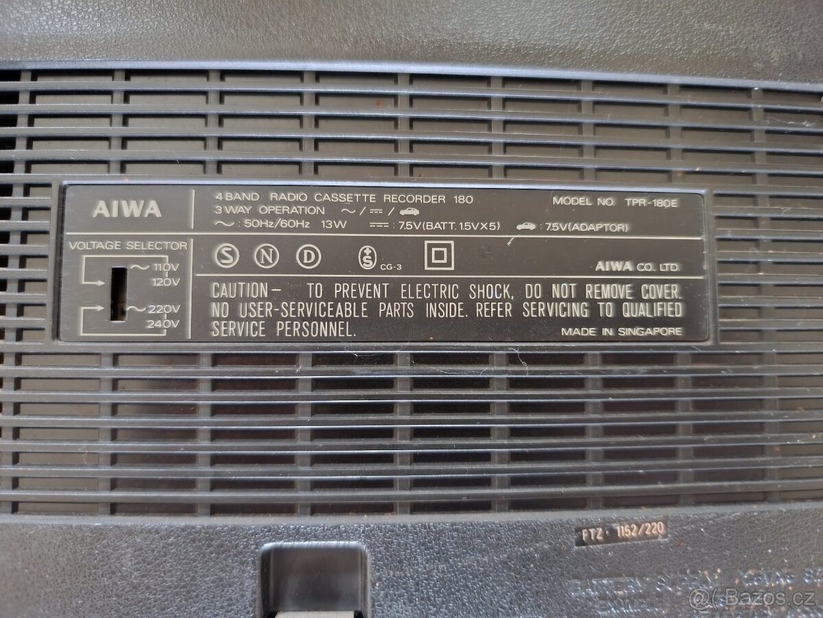 Kazetorádio AIWA TPR-180E - 2