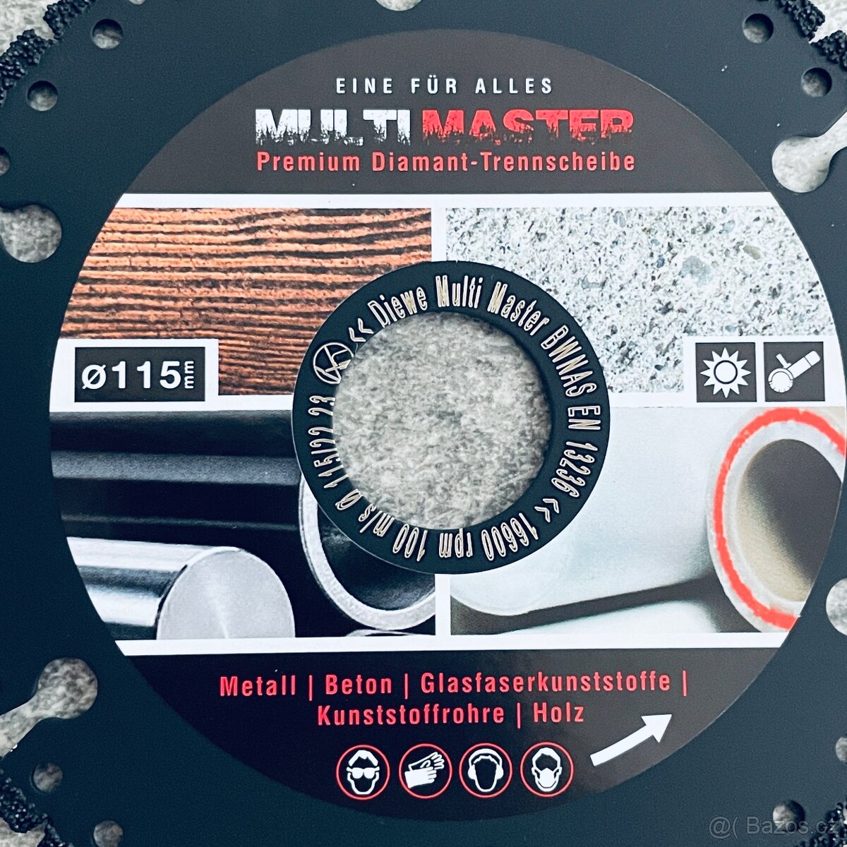 115 mm 22.23 Diamant řez. kotouč MultiMaster DIEWE - 2