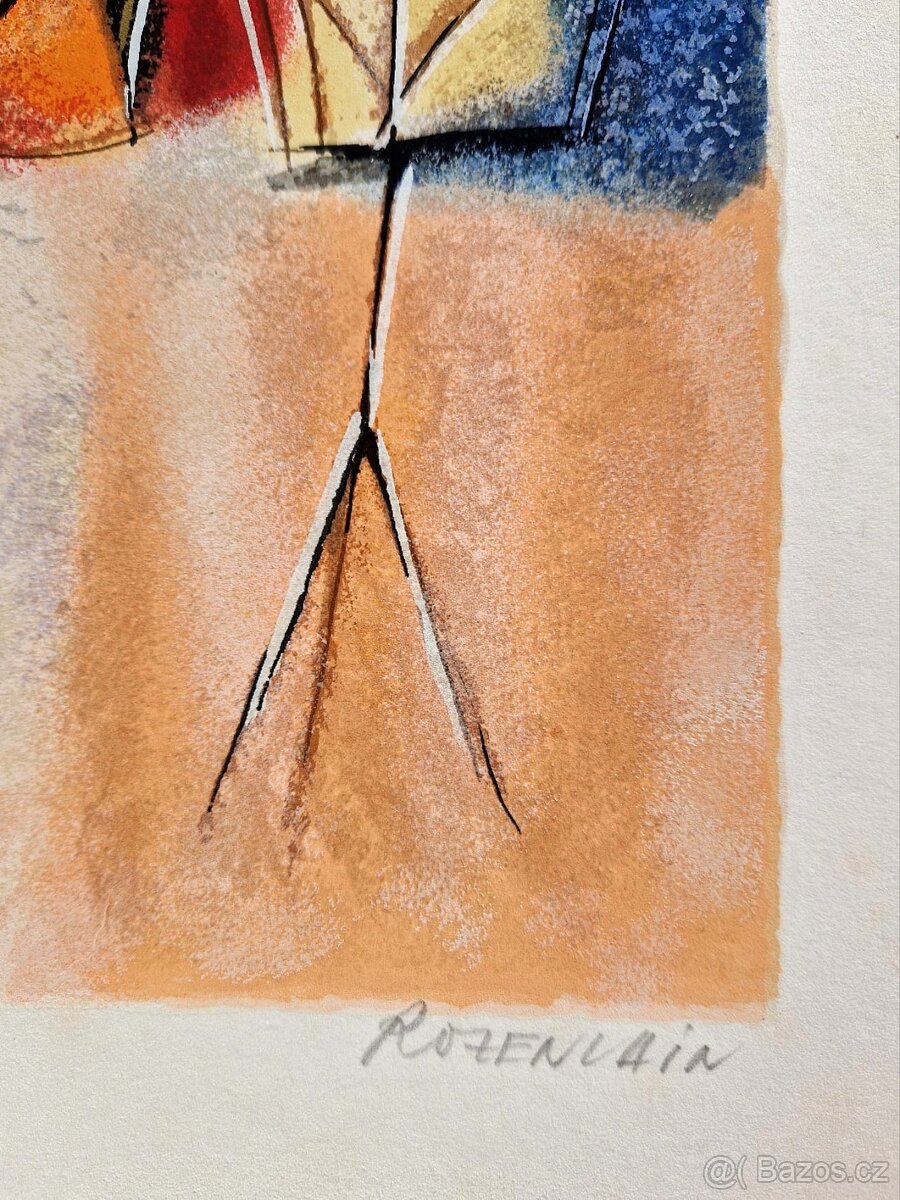 MICHAEL ROZENVAIN - Orchester (sieťotlač) podpísané - 2