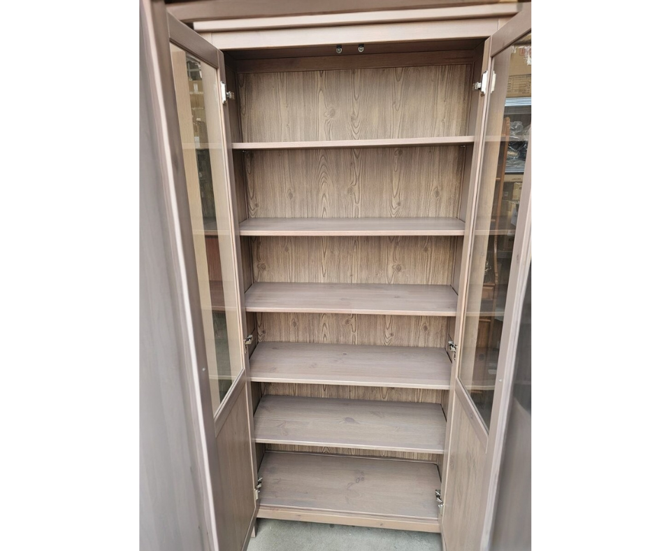 Vitrína Ikea Hemnes (šedo hnědá) - 2