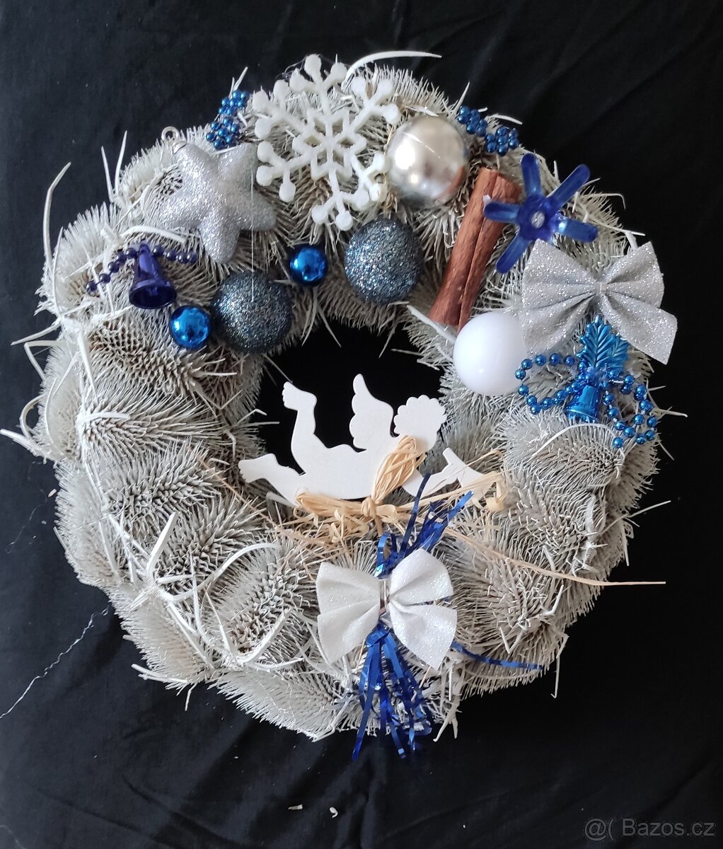 Vánoční nebo adventní věnečky možno i na zavěšení - 2