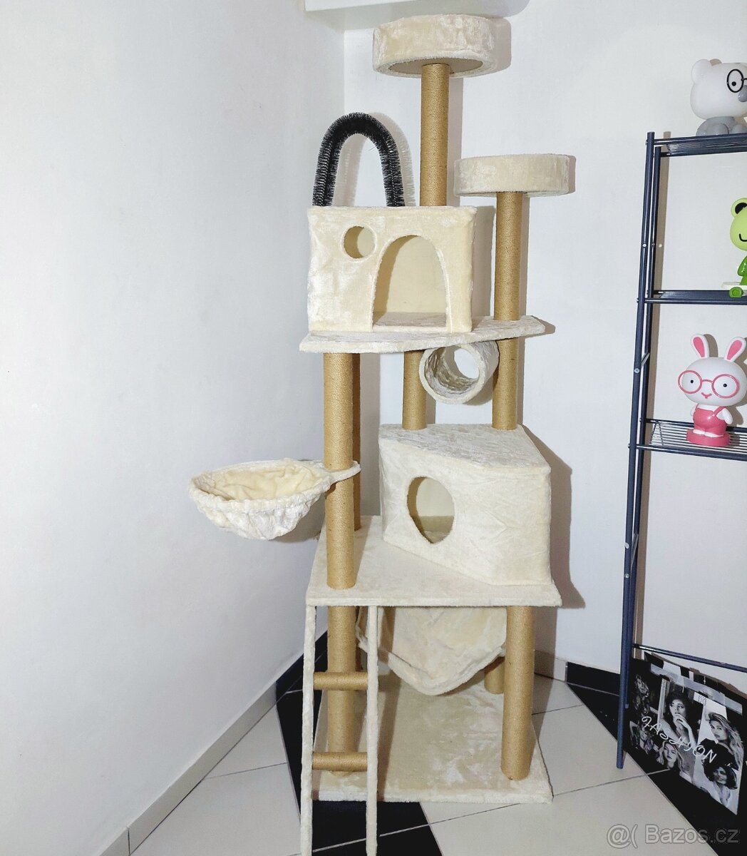 187 cm vysoké škrabadlo pro kočky - nové - 2