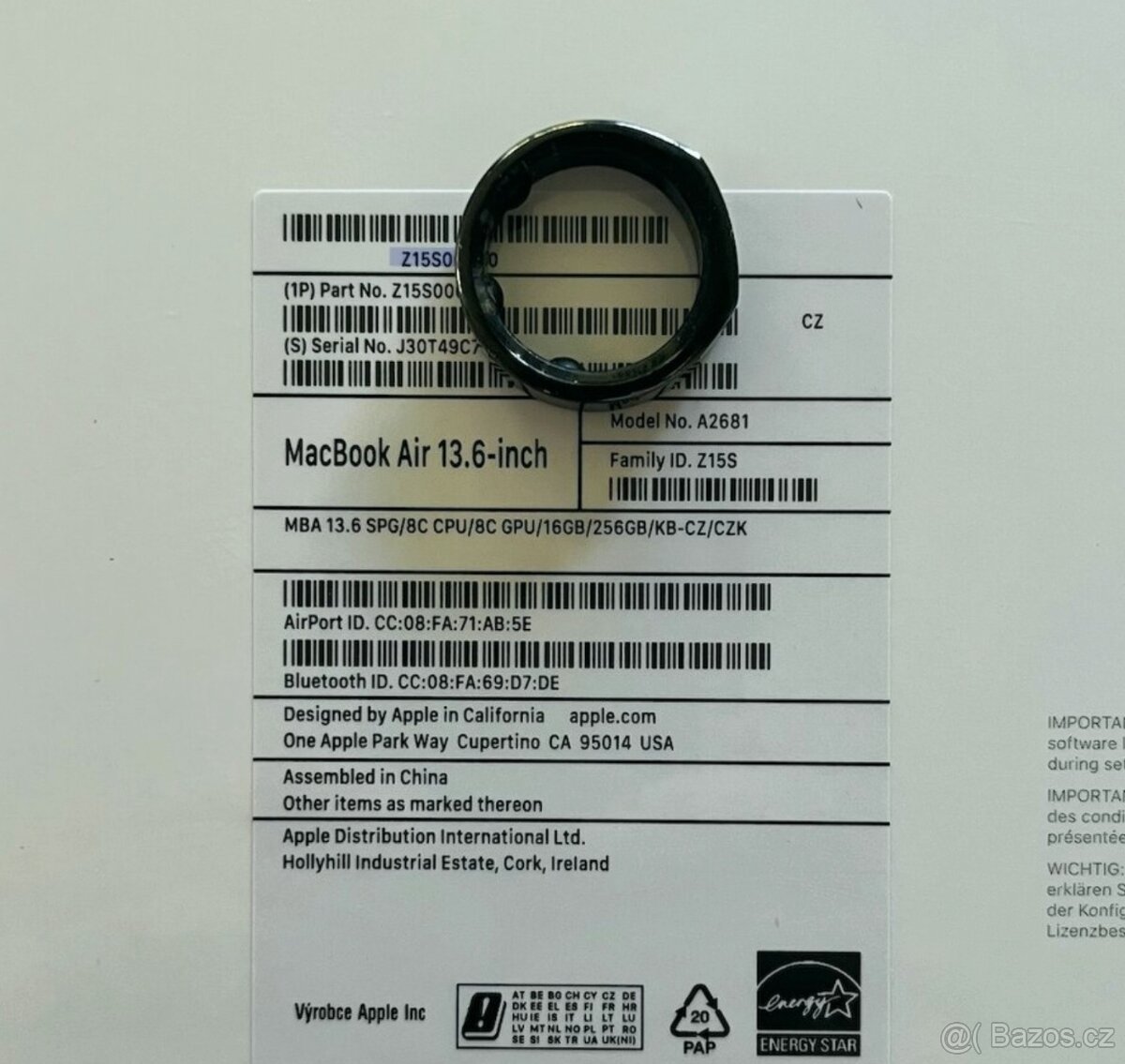 MacBook Air M2 16GB: ZÁRUKA 2 roky, Office v ceně - NOVÝ - 2