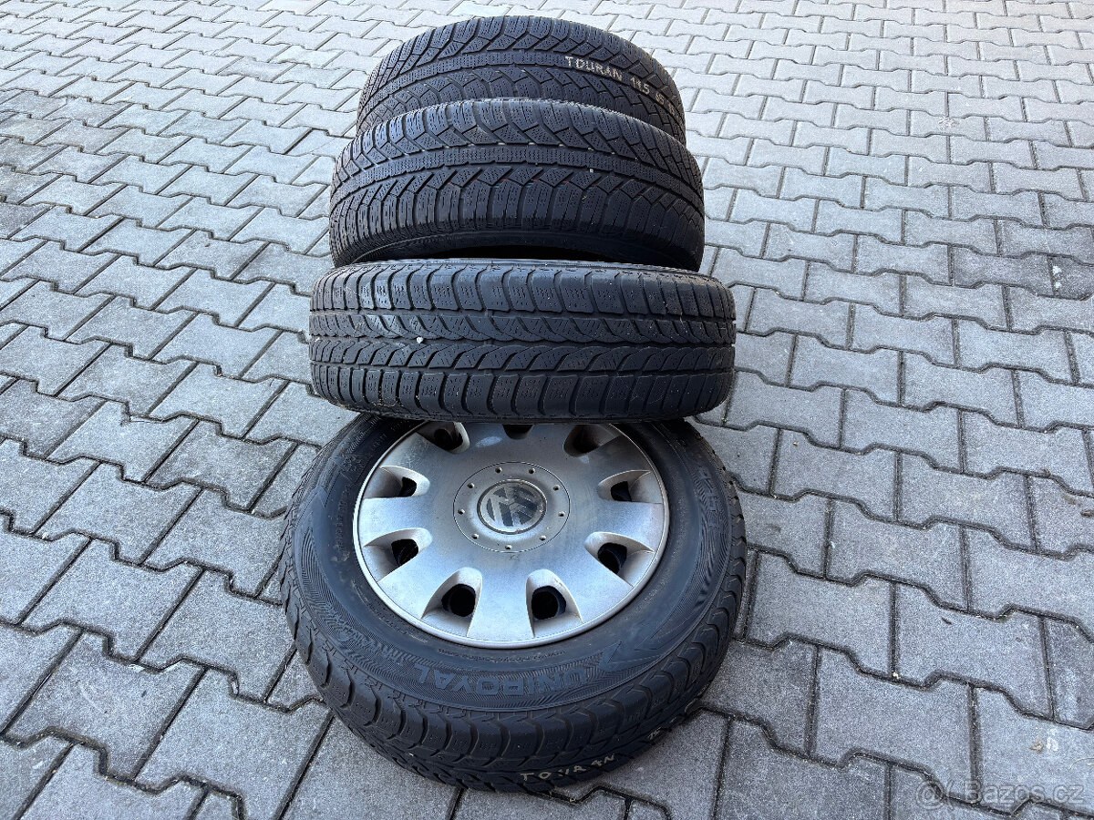 VW Golf,Caddy,Golf +,Jetta a Touran,orig.kompl.zimní kolo 15 - 2