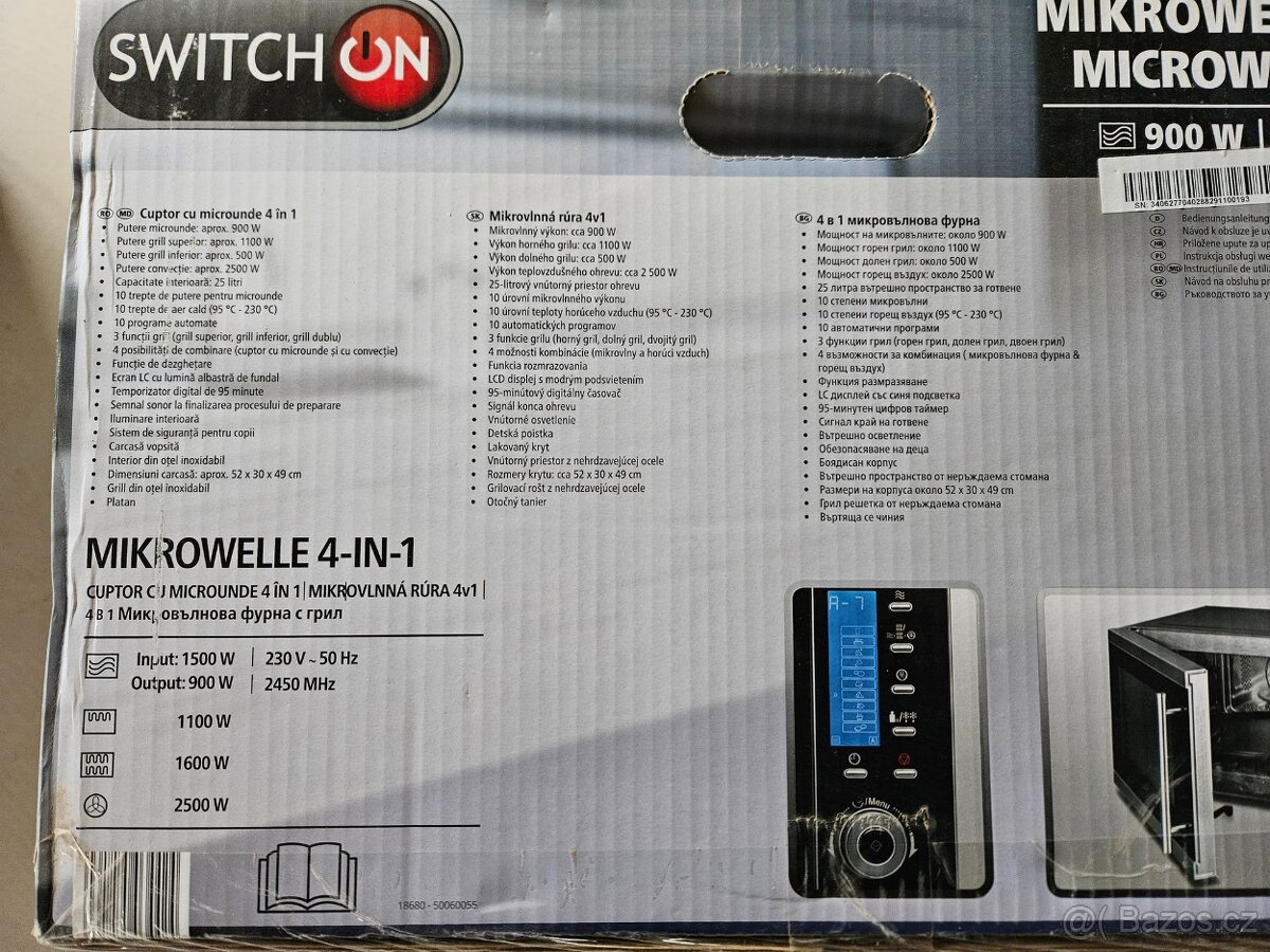 mikrovlnná trouba 4v1 - 2