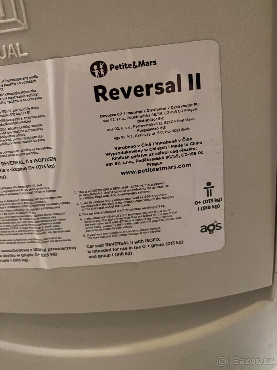 PETITE&MARS Autosedačka Reversal II Isofix Grey - 2