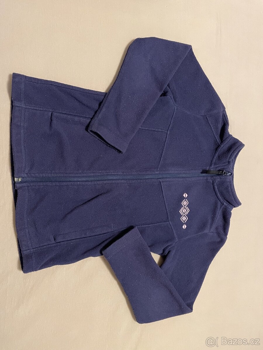 Fleecova mikina vel 7-8 let - 2