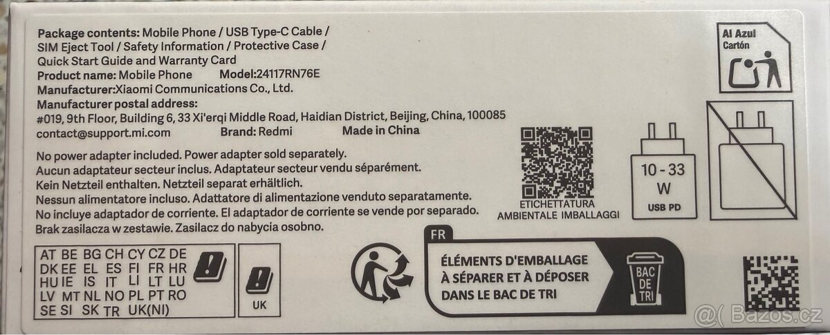 Xiaomi telefon Redmi Note 14. Záruka. Nový. - 2