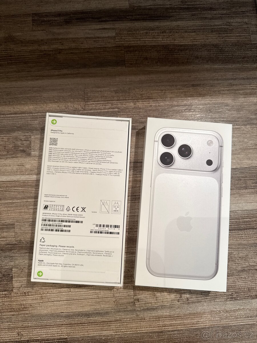 iPhone 17pro 256gb NOVÝ silver - 2
