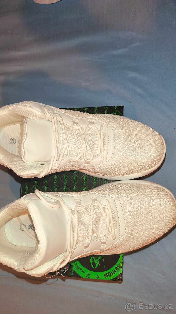 Nové Bílé Tenisky R-walker - 2