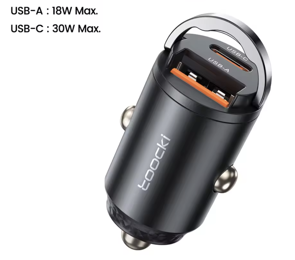 33W ultrarychlá nabíječka se 2 USB porty do auta - 2