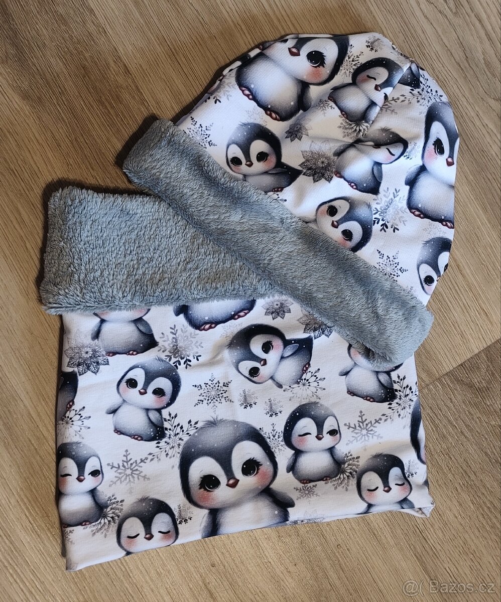 Čepice s nákrčníkem 2-6let - 2