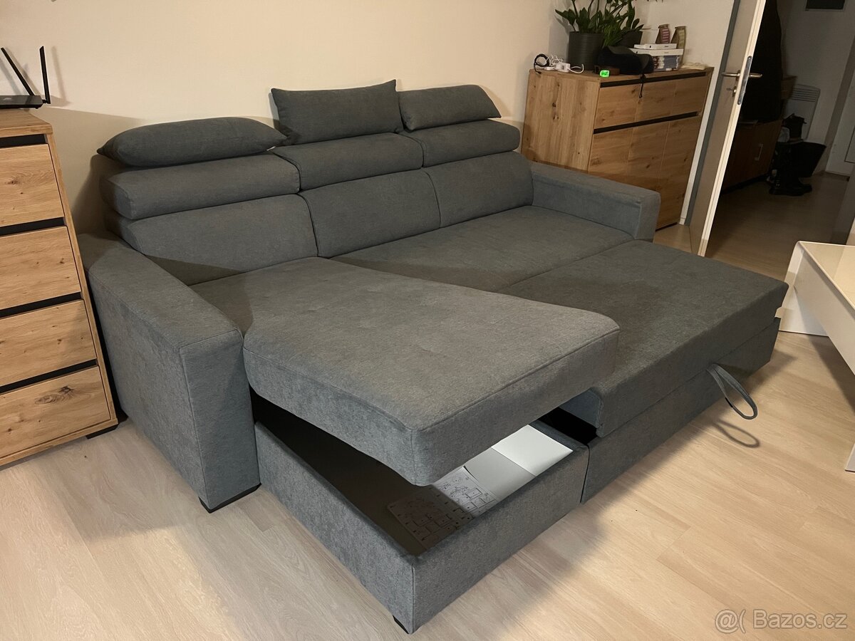 Rozkládací gauč s úložným prostorem - 2