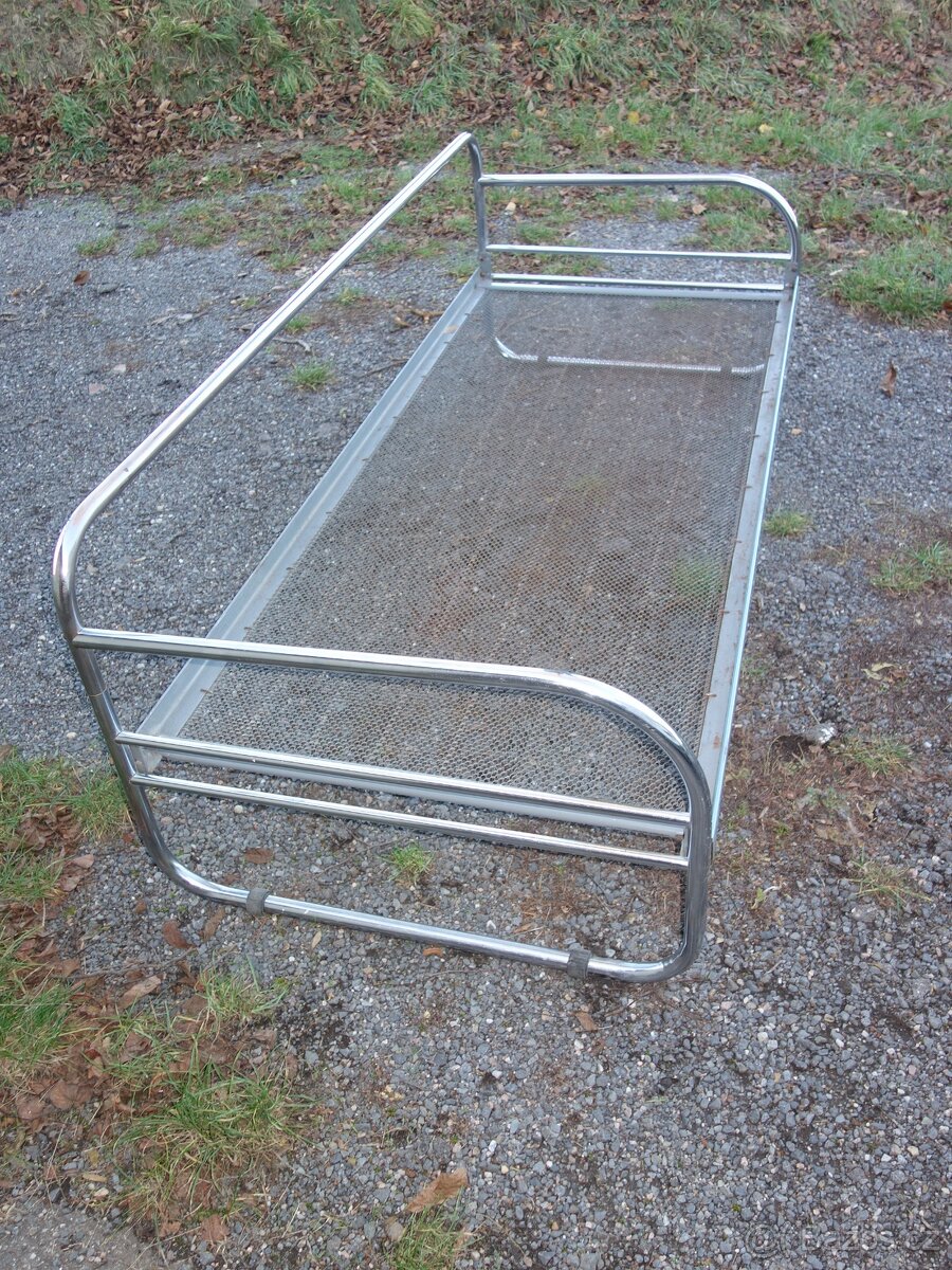 Chromovaný gauč, velmi dobrý stav - 2