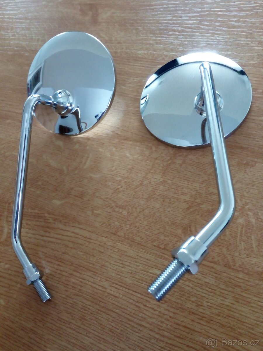 Zrcátka chrom kulatá - 2