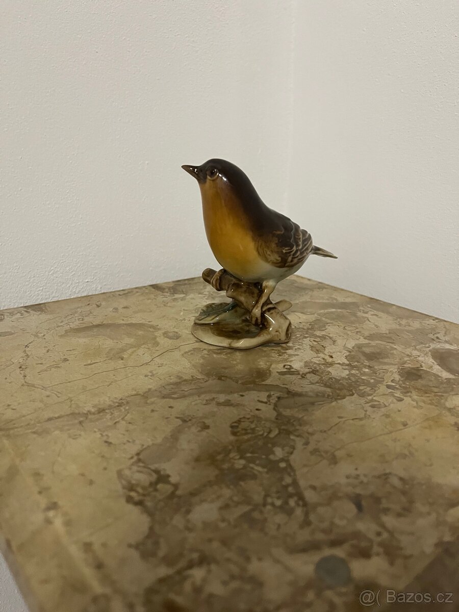 Starý porcelánový ptáček - 2