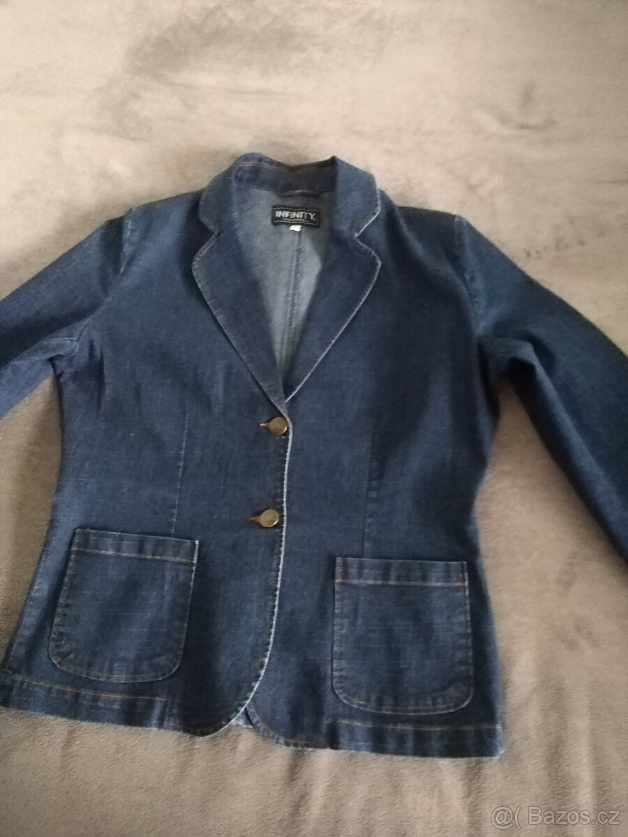 Dámské riflové a bavlněné sako vel. 42 - 2