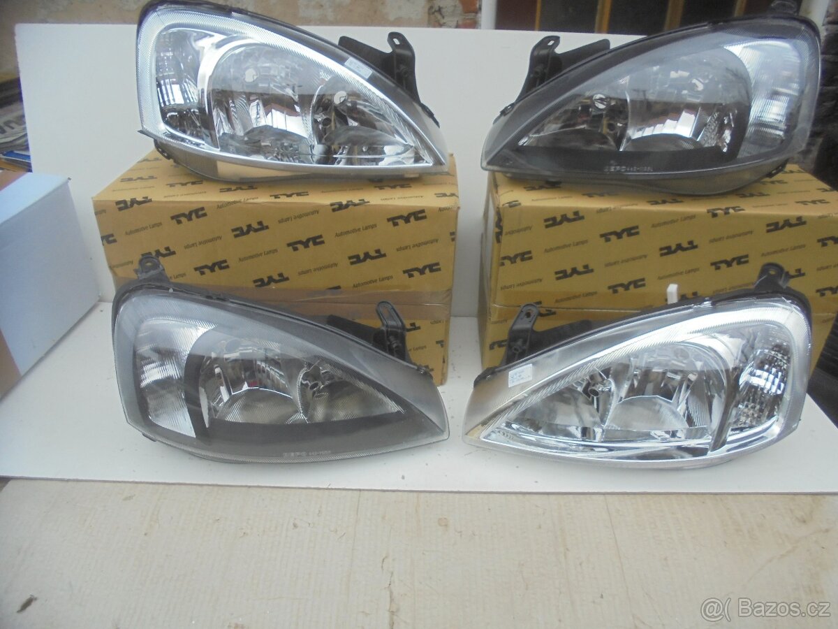 Opel Corsa C , Combo - čirá optika , přední světla - 2