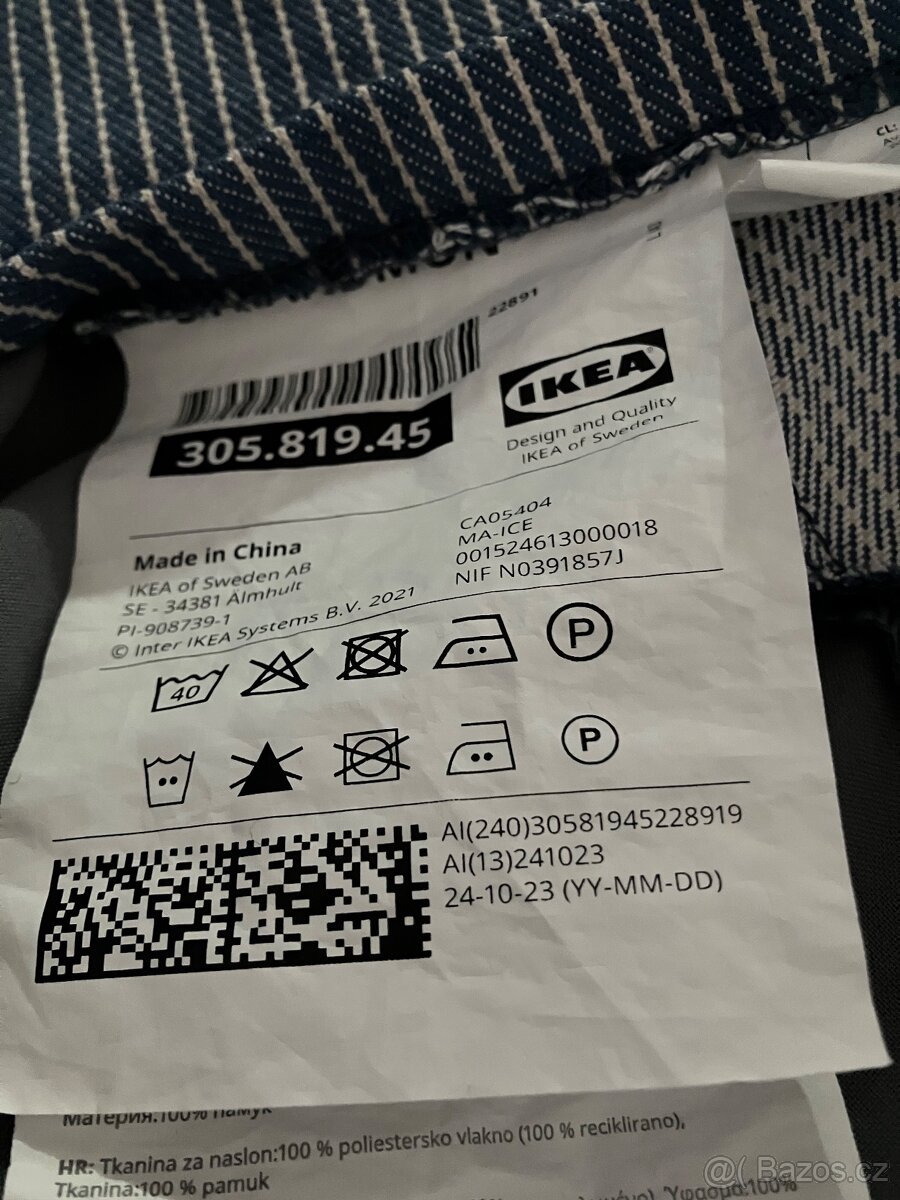 Potah Strandmon- na křeslo Ikea - 2