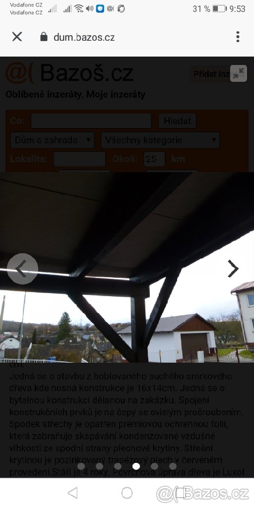 PERGOLA, GARAZOVE STANI, pristresek, kulna - 2