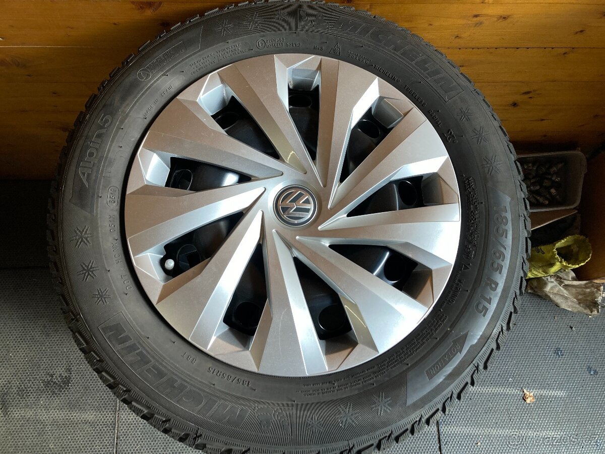 Zimní kola VW POLO - 15" 5x100 + MICHELIN 185/65R15 2022 - 2