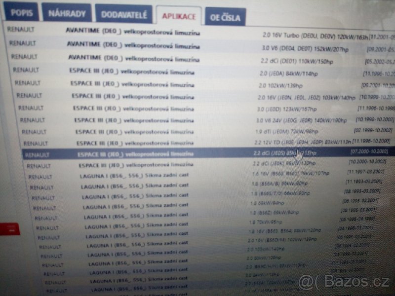 tyčka stabilizátoru Renault Laguna Espace Safrane - 2