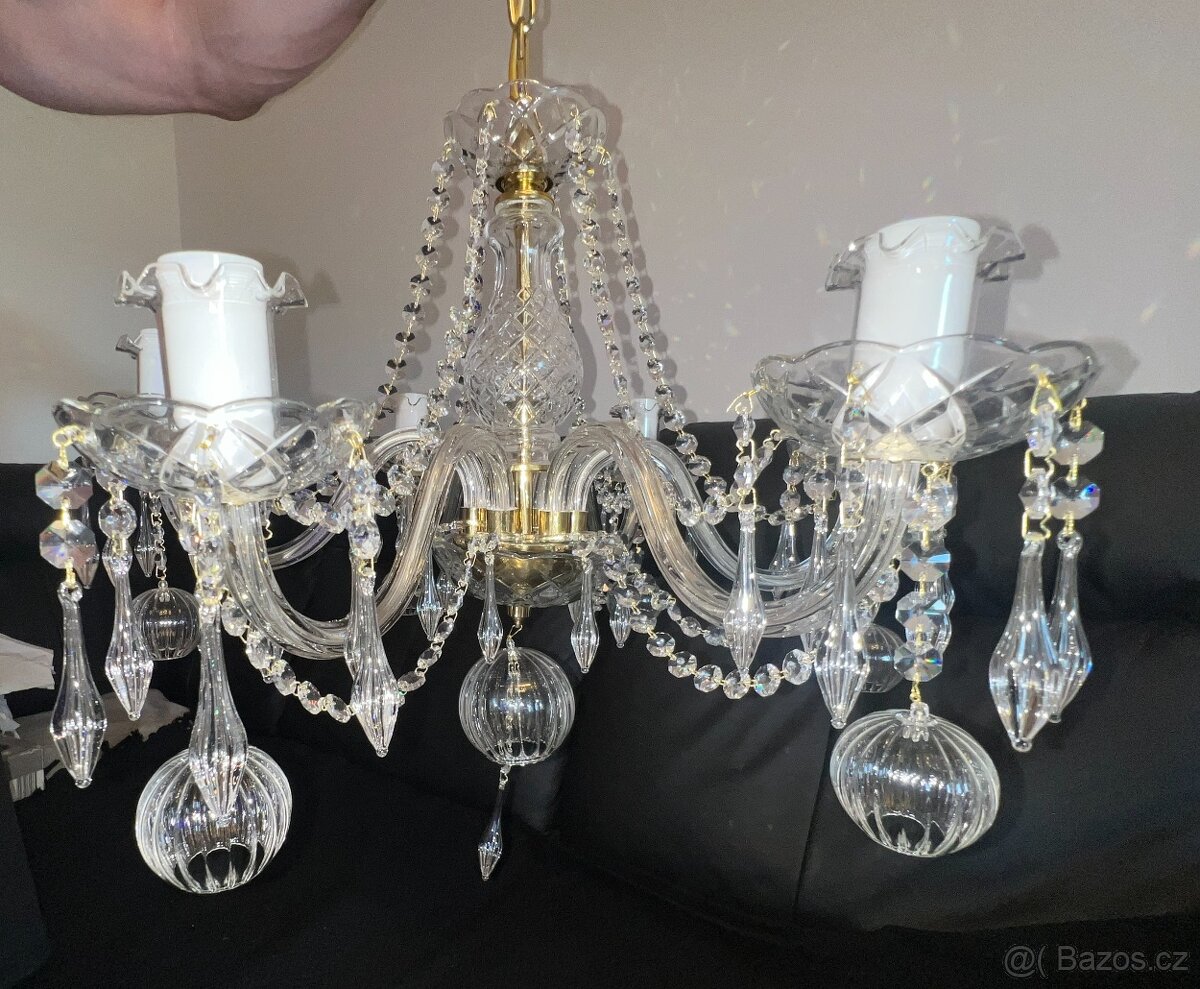 KŘÍŠTÁLOVÝ LUSTR - KAMENICKÝ ŠENOV, DESING BY PRECIOSA. NOVÝ - 2