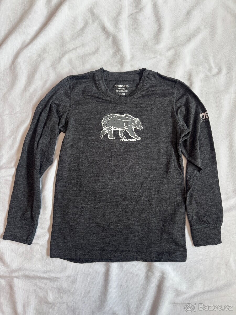 Progress magaro Grizzly merino tričko 128/134 - 2
