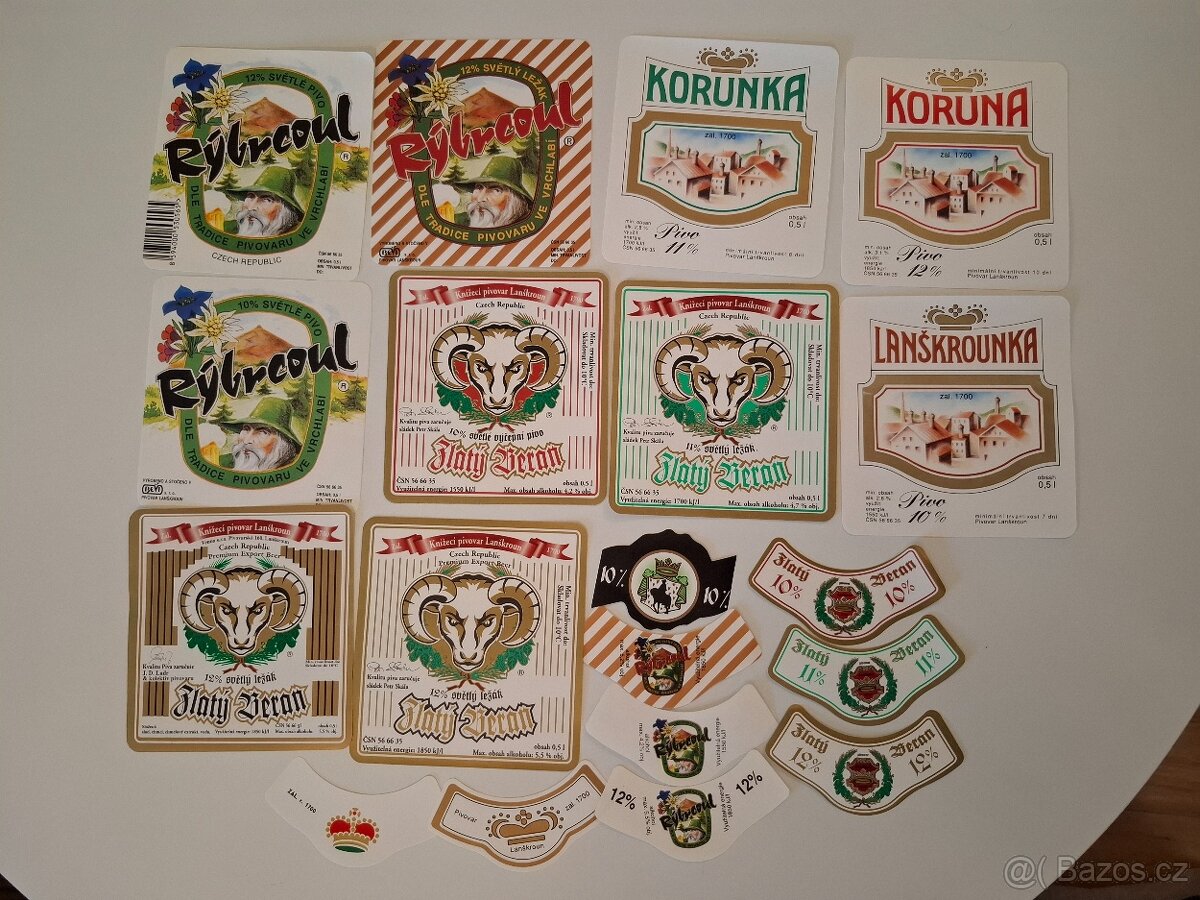 Pivní etikety - Lanškroun - 2
