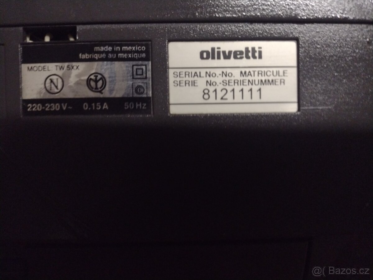 PSACÍ STROJ OLIVETTI ET PERSONAL 510 ll - 2