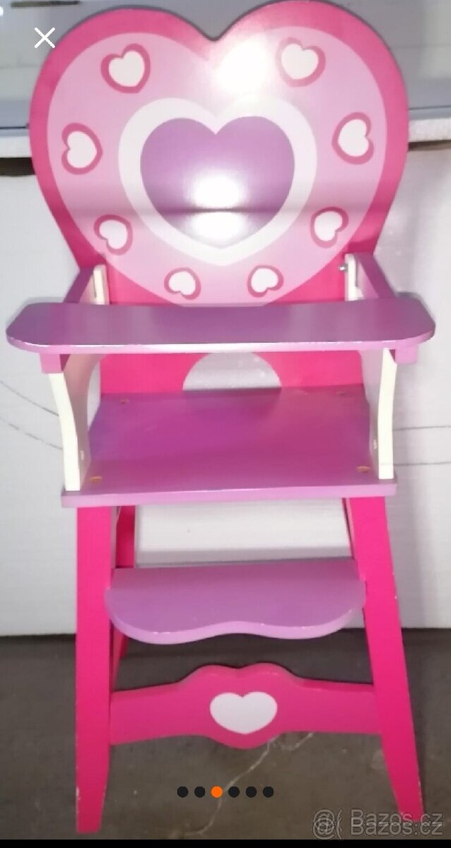 DĚTSKÁ ŽIDLIČKA PRO PANENKY - 2