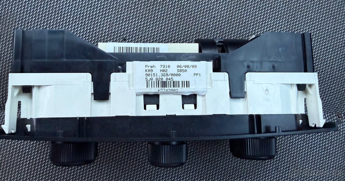 Panel ovládáni klimatizace/topení fabia 2 - 2